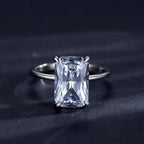 💎✨ Ailmay Luxury Clear CZ Ring – Solid 925 Sterling Silver