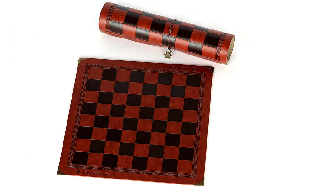 Luxury War‑Themed Metal & Resin Chess Set ♟️ | Hand‑Painted Knights on Leather Board | 32‑Piece Strategy Gift Set 🎁