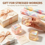Christmas Glitter Ice Cube Squishy – Maltose Squeeze Fidget Toy