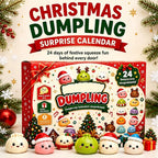 Christmas Advent Calendar – 24-Piece Dumpling Squishy Fidget Toy Set