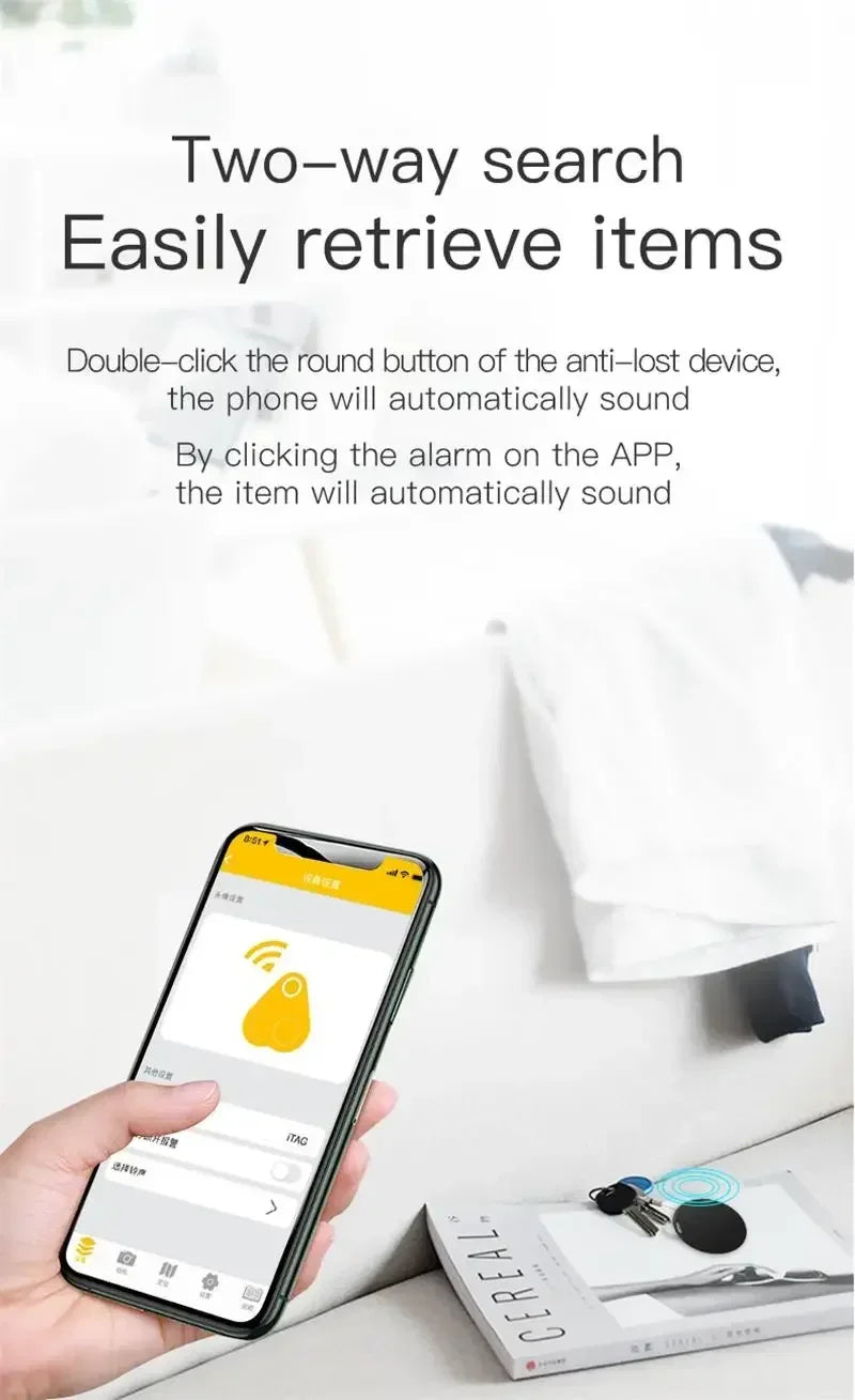 📍🔎 GPS Bluetooth 5.0 Mini Anti-Lost Tracker – Smart Finder Locator