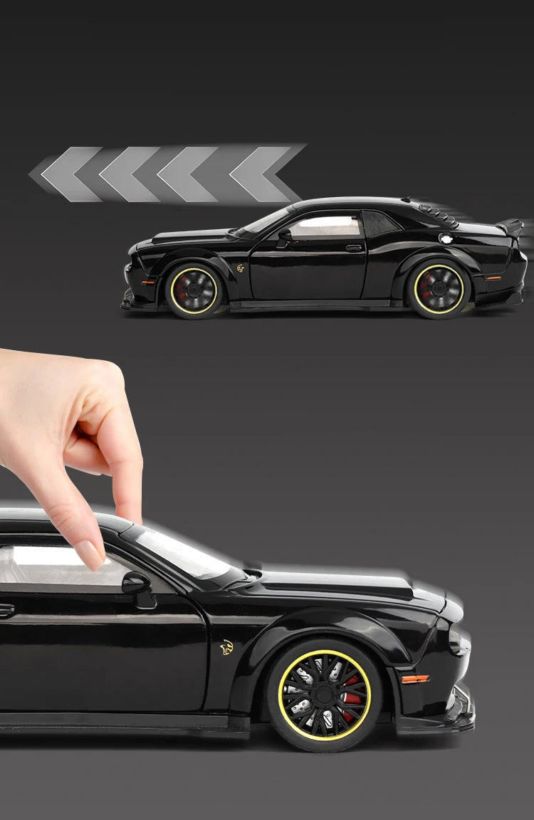 1:32 Dodge Challenger SRT Hellcat Redeye V8 Alloy Metal Diecast Model American Muscle Sports Car Collection For Hobby Decor