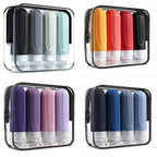 ✈️🧴 3oz Silicone Travel Cosmetic Bottles Set | Leakproof Refillable Shampoo, Lotion & Conditioner Containers (Multicolor)