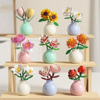 💐✨ Bouquet Flower Micro Diamond Building Blocks – Mini Micro Bricks Constructor Set for Adults & Girls Gift
