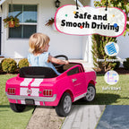 Shelby GT350 Kids Electric Car 12V 2WD W/ Parent Remote Control & Safety Belt - All-Terrain Ride-On Toy - Per