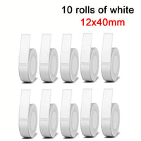 10 rolls of white