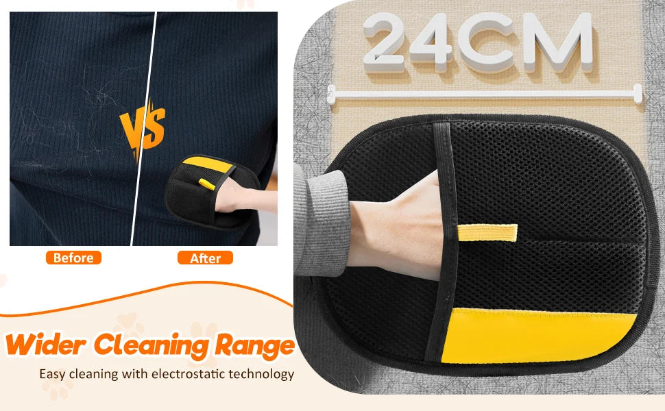 🐾🧤 Pet Hair Remover Glove – Double-Sided Deshedding Brush