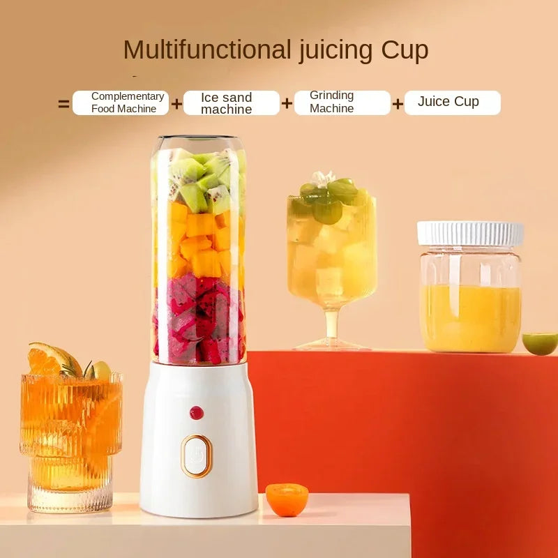 🥤⚡ Portable Kitchen Blender Wireless Electric Fruit Juicer 🍊 | 10-Blade Ice Crushing Mixer Machine ❄️ | USB Rechargeable Mini Food Blender for Home & Travel 🏡🚶‍♀️