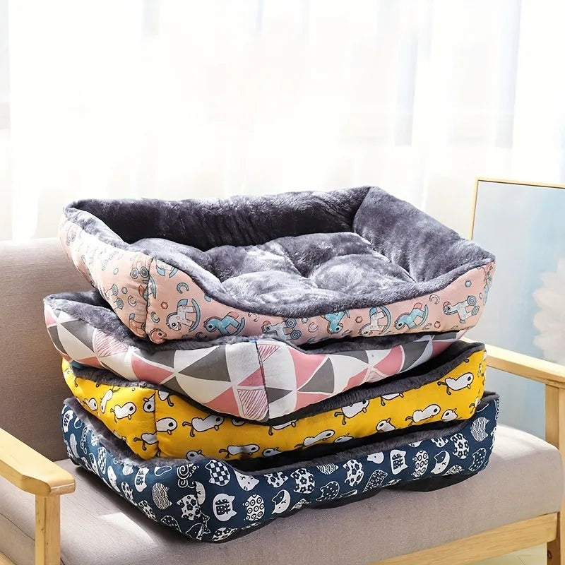 🛋️🐾 Winter Plush Pet Bed Sofa – Cozy Dog & Cat Mat