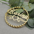 🐱✨ DOREMI Custom Name Cat Hoop Earrings 💖 |Big Stainless Steel Hoops 🔥 | Hip Hop Style Personalized Earrings for Women 🎁