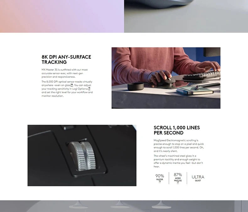 🖱️🚀 Logitech MX Master 3S Wireless Bluetooth Mouse – High-End Cross-Screen Control