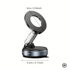 🧲🚗 Strong Magnetic Foldable Car Phone Holder – 360° Vacuum Mount