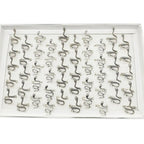🐍💍 50pcs Vintage Snake Rings Set – Adjustable Silver Animal Jewelry
