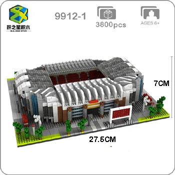 ⚽🏟️ Barcelona Soccer Stadium Micro Blocks – Mini Brick Football Field Architecture Building Set for Adults & Fans