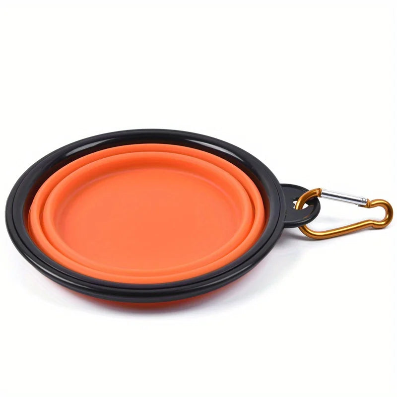 🐾🥣 Portable Folding Silicone Dog Travel Bowl – Food & Water