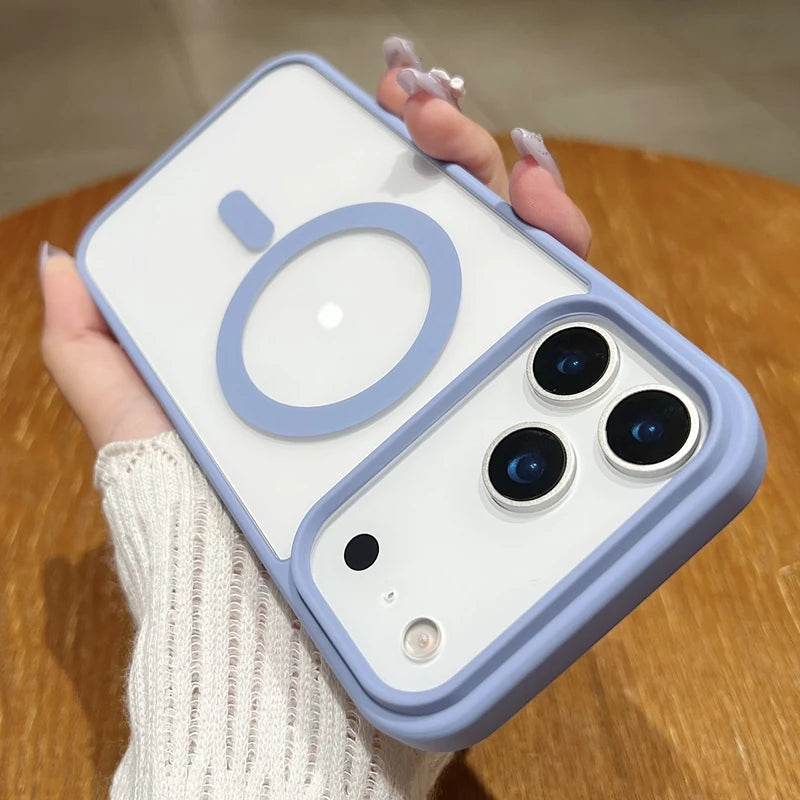 Clear Magnetic MagSafe Case for iPhone 17 / 17 Air / 17 Pro Max 📱 | Shockproof, Slim & Anti-Scratch Candy Color Cover