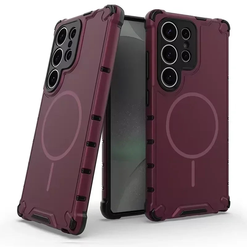 Luxury Magnetic Armor Case for Samsung Galaxy S25 / S24 / S23 Ultra