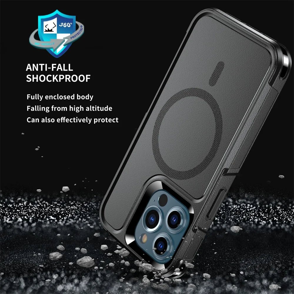 MagSafe Magnetic Military-Grade Shockproof Case for iPhone