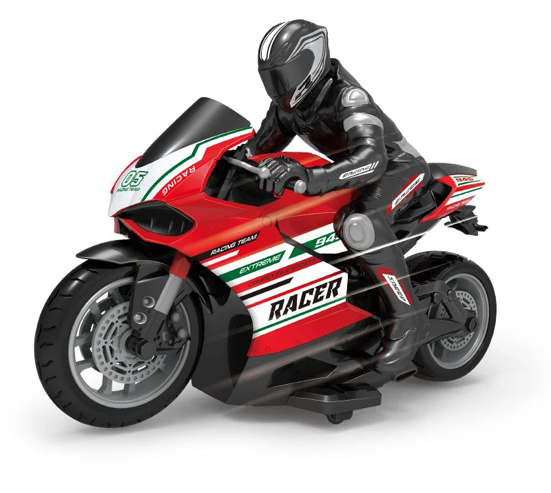 1/10 RC Motorcycle 4CH Drift Racing High Speed Remote Control Motorcycles 35 Meters Electric Off-Road Model Toys for Boys Child