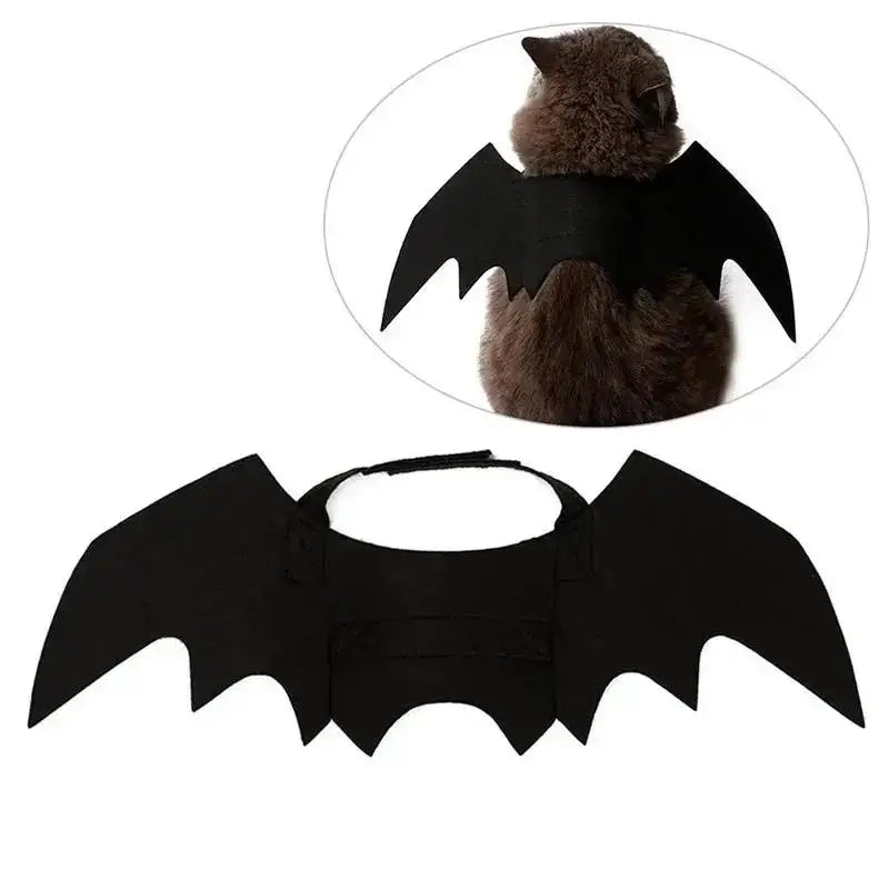 Black Bat Wings Pet Costume – Halloween Cat & Dog Cosplay