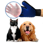 Silicone Pet Grooming Gloves – Hair Removal Brush for Dogs & Cats