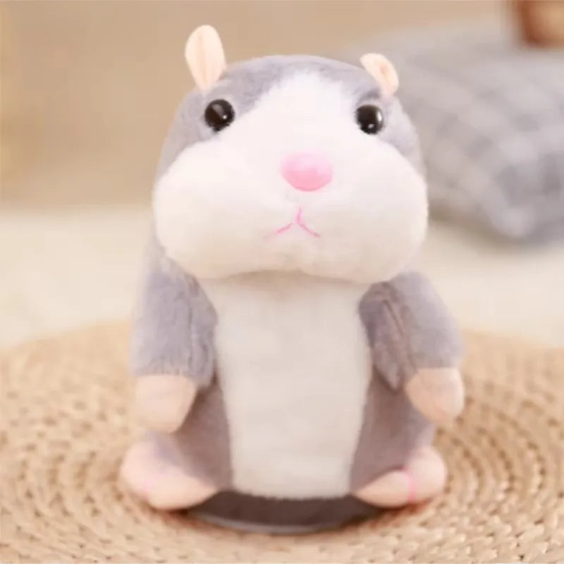 🐹💬 Cute Electric Talking Hamster Plush Toy – Interactive Voice-Repeating & Nodding Plush Companion for Kids