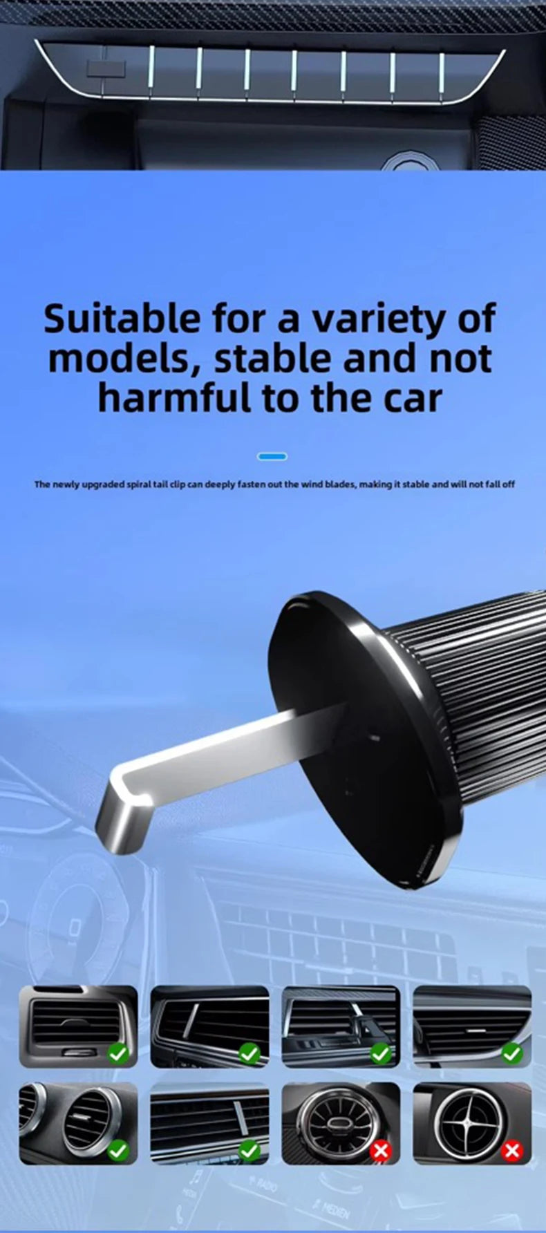 🚗📱 UYUXIO 15W Wireless Car Charger Air Vent Mount