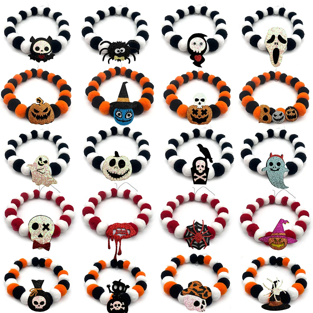 Halloween Pet Bow Tie Set – 12PCS Dog & Cat Grooming Accessories