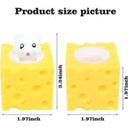 Cheese Mouse Squishy Stress Ball – Cute Sensory Squeeze Fidget Toy