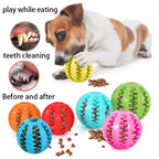 Natural Rubber Dog Chew Toy Ball – Extra-Tough Interactive Treat & Tooth Cleaning Ball 2" (5cm)