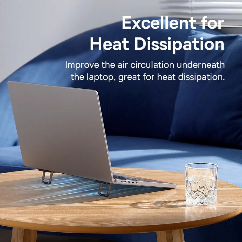 💻📐 Baseus Foldable Laptop Stand – Adjustable Portable Cooling Riser