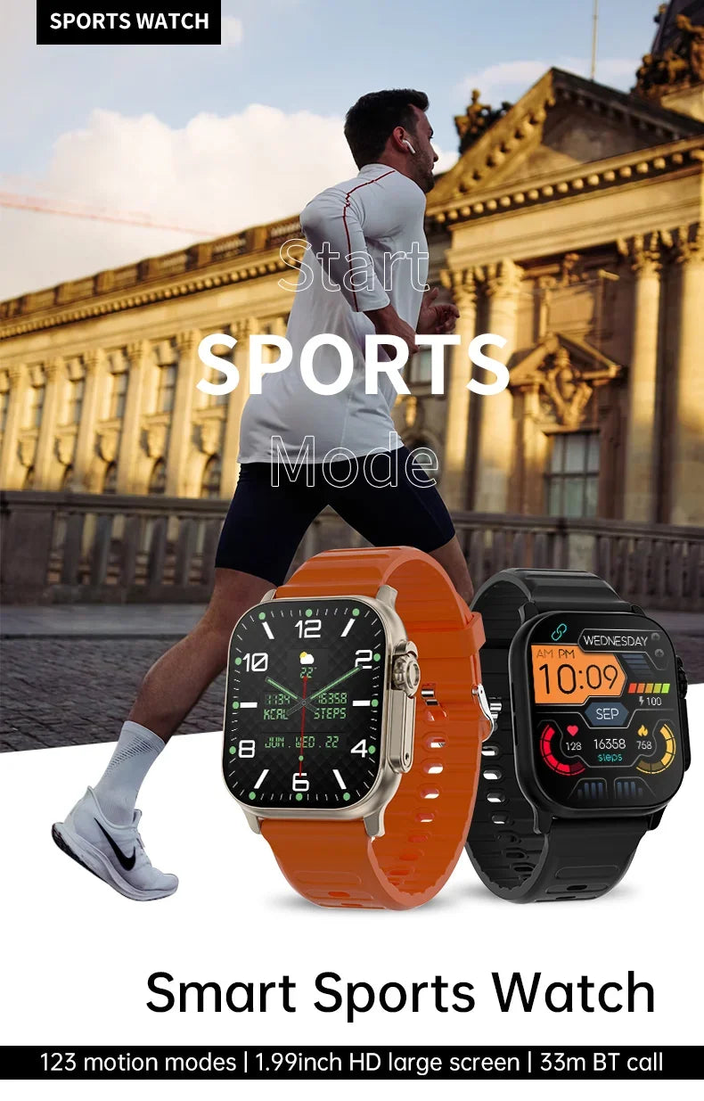 Original T900 Ultra 2 Smart Watch 1.93" (49mm) Bluetooth Call NFC Wireless Charging | Heart Rate & SpO2 Fitness Tracker for Android & iOS