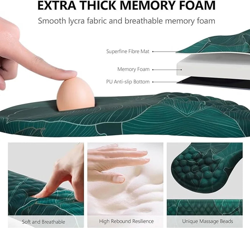 🖱️💖 Ergonomic Wrist Mouse Pad – Memory Foam Pain Relief Support
