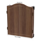 🎯 Wall‑Mounted MDF Dartboard Cabinet Set for Adults | Premium Sisal Dart Board with Scoreboards, Storage & Modern Brown Cabinet | Home, Bedroom, Bar Game Room Decor ⭐