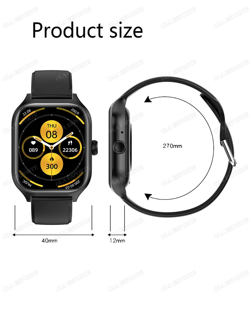 1.83" HD Smart Watch – Bluetooth Call & Sports Mode for Android & iOS
