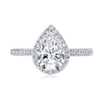 💎✨ Anziw Original 2.0CT Pear Cut Moissanite Wedding Promise Ring 🤍 | 925 Sterling Silver Engagement Ring Bands for Women 💍