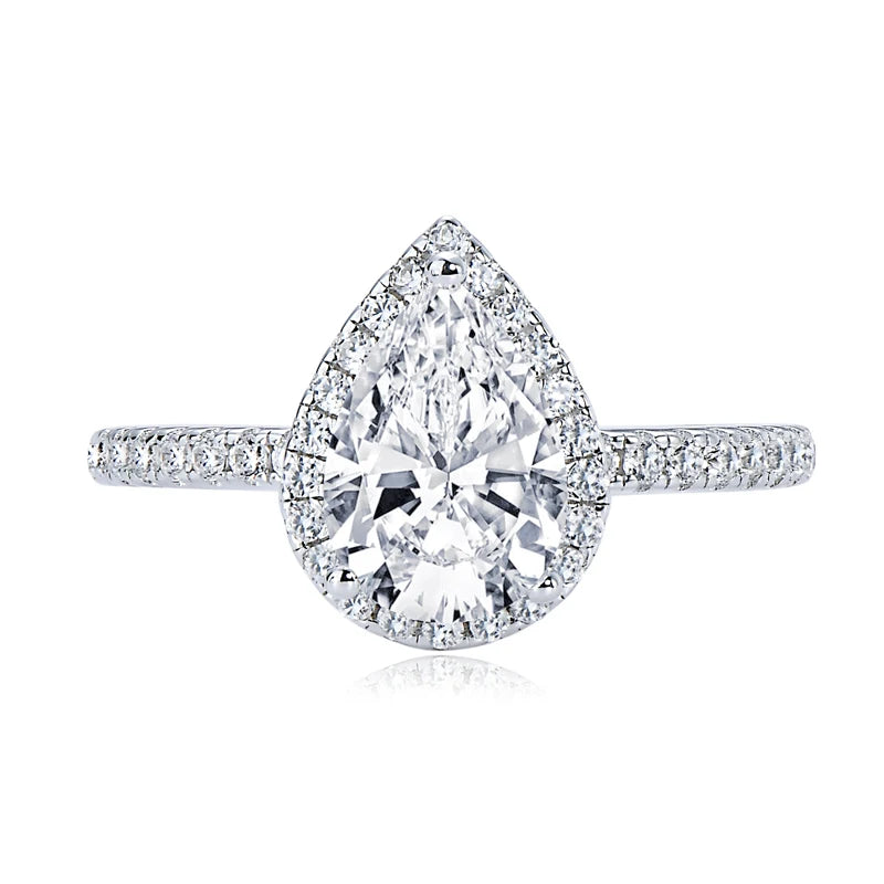 💎✨ Anziw Original 2.0CT Pear Cut Moissanite Wedding Promise Ring 🤍 | 925 Sterling Silver Engagement Ring Bands for Women 💍