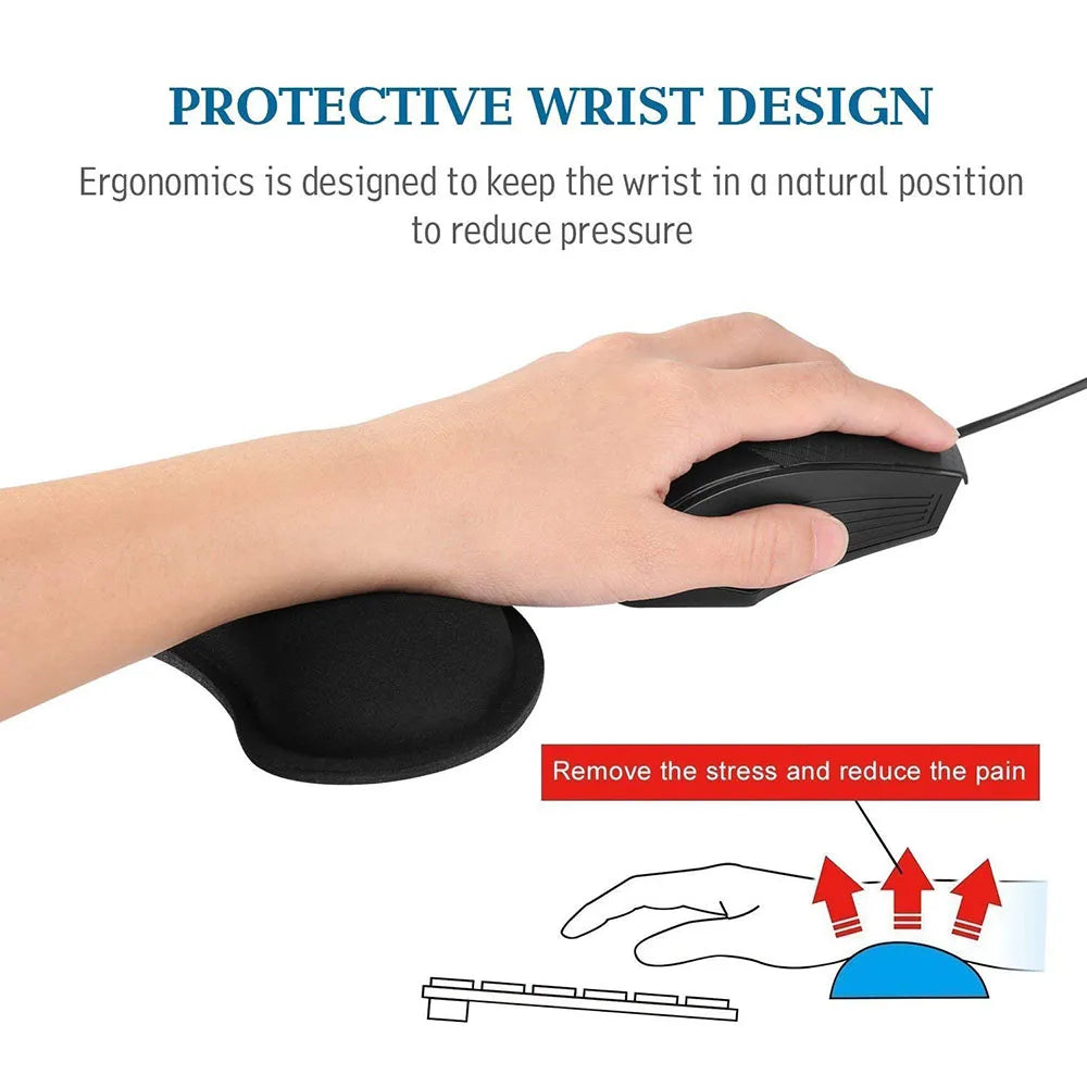 ⌨️🖱️ Widen Memory Foam Wrist Rest Set – Keyboard & Mouse Support