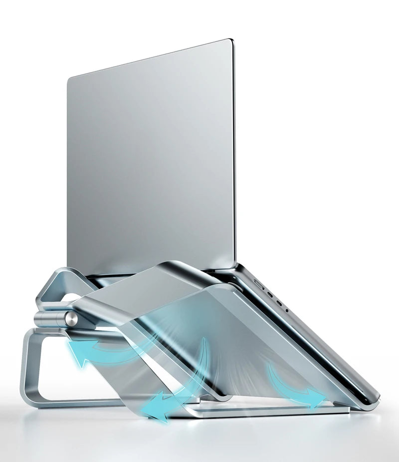💻⬆️ P68 / P69 Aluminum Alloy Laptop Stand – Double Vertical Cooling Design