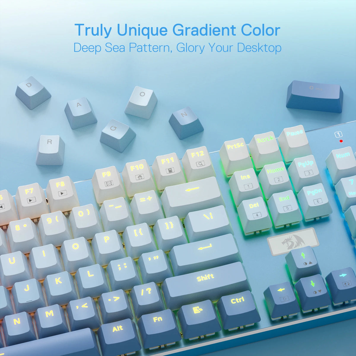 🔥⌨️ Redragon K556 SE RGB Wired Mechanical Gaming Keyboard – 104 Keys