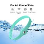 🐱📍 Silicone Anti-Lost Cat Collar for Apple AirTag – Adjustable Tracker Holder