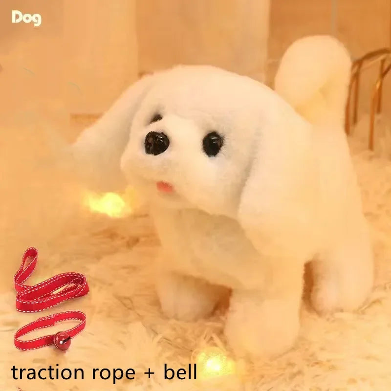 🐶🎶 Baby Walking & Barking Plush Puppy Toy – Interactive Electronic Pet with Tail Wagging | Montessori Toy for Toddlers & Kids