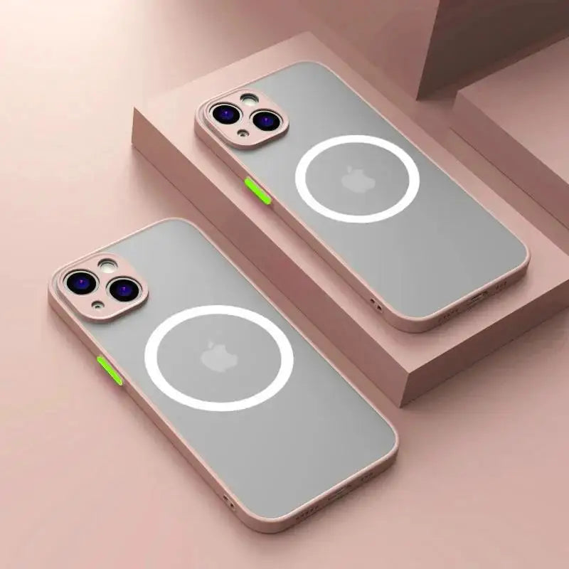 Luxury Matte Armor Magnetic MagSafe Case for iPhone 15 / 16 / 14 / 13 / 12 / 11