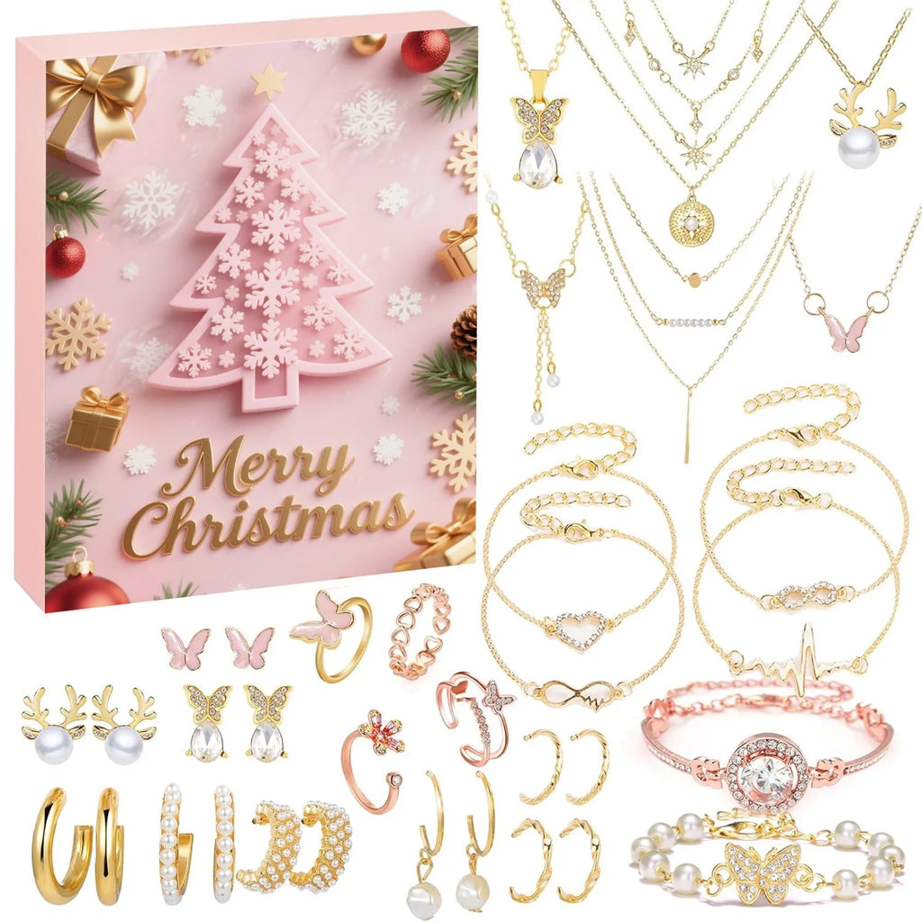 Christmas Jewelry Advent Calendar – 24-Day Countdown Gift