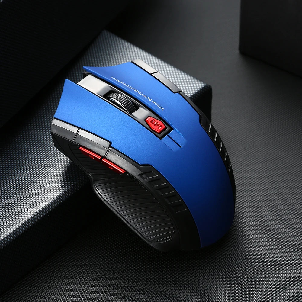 🖱️⚡ 2.4G Wireless Mouse 1600DPI – 6 Button Optical Gamer Mouse