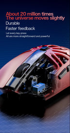 🔥🖱️ SMAILWOLF M8 Wireless RGB Gaming Mouse – 12000 DPI Tri-Mode