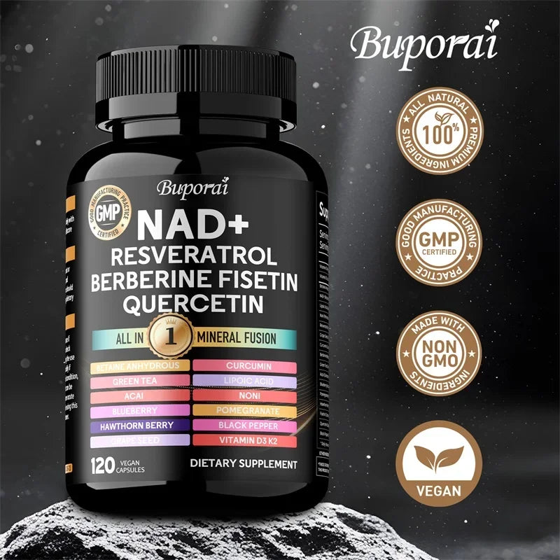 c, Berberine Fisetin-Cellular Health, Healthy Aging, Vitamin K2, Vitamin D3, One-stop Approach,1000mg