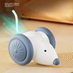 Interactive Electric Mouse Cat Toy – Rechargeable Smart Obstacle‑Avoiding Cat Car Toy for Kittens & Cats | Automatic Teaser Pet Toy (ABS+TPU, Green/White)