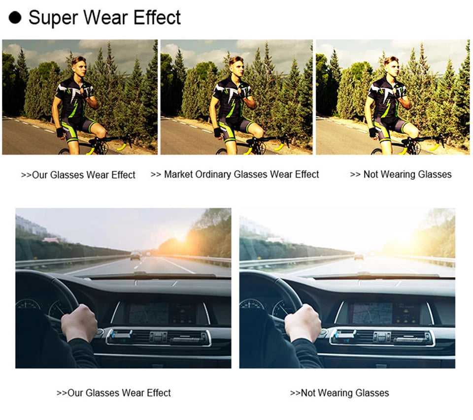 Cycling Sunglasses for Men and Women UV400 Available in 5 colors, these big-frame eyewear pieces are perfect for running, fishing, and other sports activities.