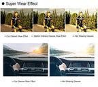 Cycling Sunglasses for Men and Women UV400 Available in 5 colors, these big-frame eyewear pieces are perfect for running, fishing, and other sports activities.